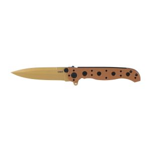 Navaja Crkt M16-DZ SPEAR DESERT TAN M16-01DZ  con hoja de acero D2 de 7,9 cm y empuñadura de GFN de 10,1 cm
