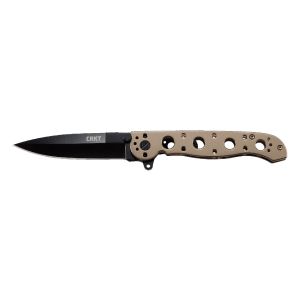 Navaja Crkt M16-BK SPEAR BRONZE BLACK BLADE M16-03BK con hoja de acero 12C27 de 9 cm y empuñadura de Acero inoxidable de 11,9 cm