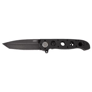 Navaja Crkt M16-DB TANTO LARGE BLACK DEADBOLT M16-04DB con hoja de acero D2 de 9,9 cm y empuñadura de Aluminio de 13,8 cm