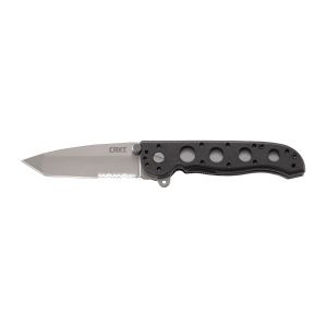 Navaja Crkt M16-Z TANTO M16-12Z FILO MIXTO con hoja de acero AUS-8 de 7,8 cm y empuñadura de GFN de 10,9 cm