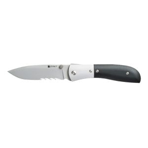 Navaja Crkt CARSON M4-13 FILO MIXTO con hoja de acero AUS-8 de 9,5 cm y empuñadura de GFN de 11,1 cm