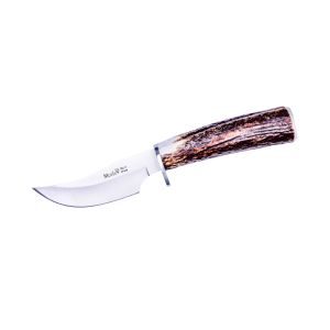 Muela Cuchillo DP-10A hoja de acero MoVa de 10 cm y empuñadura de asta de ciervo.