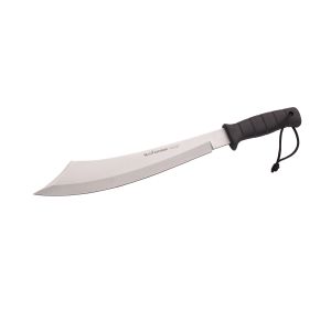 Muela Cuchillo de supervivencia EXPLORER-32G con hoja de acero MoVa de 32 cm y empuñadura de polimero negro inyectado de 13