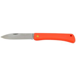 Navaja Florinox Le Bricoleur Naranja FLBRIORANGE con hoja de acero Acero inoxidable de 8 cm y empuñadura de PVC moldeado de 11.2 cm