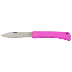 Navaja Florinox Le Bricoleur Rosa BRIROSE con hoja de acero Acero inoxidable de 8 cm y empuñadura de PVC moldeado de 11.2 cm