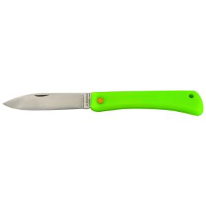 Navaja Florinox Le Bricoleur Verde BRIVERT con hoja de acero Acero inoxidable de 8 cm y empuñadura de PVC moldeado de 11.2 cm