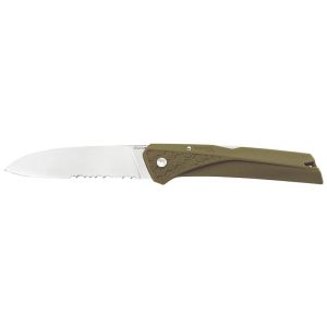 Navaja Florinox Kiana Kaki Pistón forzado KMKAKI con hoja de acero X35Cr16N (acero inoxidable) de 8.7 cm y empuñadura de Poliamida de 11.3 cm