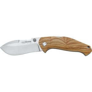 Navaja italiana FOX MOJO FX-306 OL con hoja de acero Böhler N690Co de 9 cm y empuñadura de 12 cm de madera de olivo