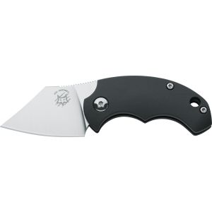 Navaja italiana FOX DRAGO PIAMONTES FX-519 con hoja de acero N690Co de 4,5 cm y empuñadura de FRN negro de 6 cm