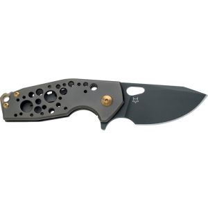 Navaja Fox SURU FX-526 SX TIBR con hoja de acero M390 de 6 cm y empuñadura de Titanio PVD negro de 8,8 cm