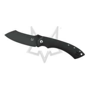 Navaja italiana FOX PELICAN FX-534 B con hoja de acero Böhler N690Co con recubrimiento de PVD negro de 9 cm de y empuñadura de G10 negro de 12 cm