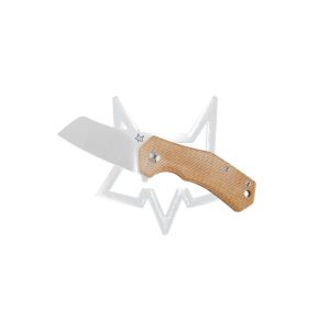 Navaja Fox Italico FX-540 NA con hoja de acero M390 de 6 cm y empuñadura de micarta natural de 9 cm