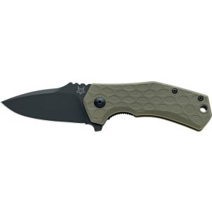 Navaja Fox ITALICO FX-540 OD con hoja de acero N690Co de 6 cm y empuñadura de FRN verde  de 9 cm