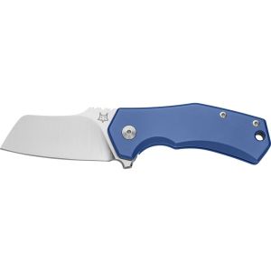 Navaja Fox ITALICO FX-540 TIBL con hoja de acero M390 de 6 cm y empuñadura de Titanio anodizado azul de 9 cm