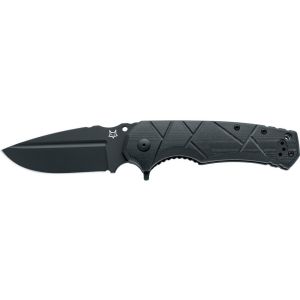 Navaja Fox URO FX-557 B con hoja de acero Niolox de 9 cm y empuñadura de G-10 Negro de 13 cm