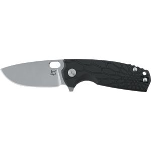 Navaja italiana FOX CORE FX-604 con hoja de acero Böhler N690Co y empuñadura de 11 cm de FRN negro panel de abeja