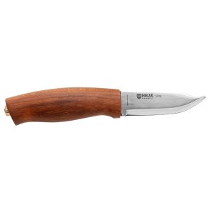 Cuchillo nórdico HELLE 83 Skog con hoja de acero Inox de 7.6 cm y empuñadura de Nogal de 10.7 cm