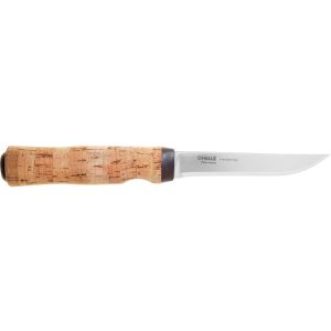 Cuchillo nórdico HELLE 120 HELLEfisk con hoja de acero Acero Sandvik 12C27 de 12.3 cm y empuñadura de Corcho de 13.0 cm