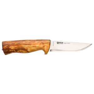 Cuchillo nórdico HELLE 201075 Eggen con hoja de acero H3LSS (Inox) de 10.1 cm y empuñadura de Abedul de 11.0 cm