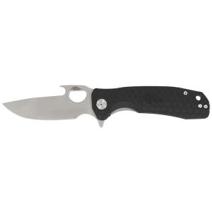 Navaja Honey Badger Large Opener Negro 1051 con hoja de acero 8Cr13MoV de 9.2 cm y empuñadura de FRN de 11.8 cm
