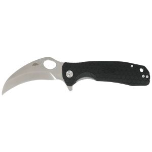 Navaja Honey Badger Medium Claw Negro 1121 con hoja de acero 8Cr13MoV de 9.2 cm y empuñadura de FRN de 8.6 cm