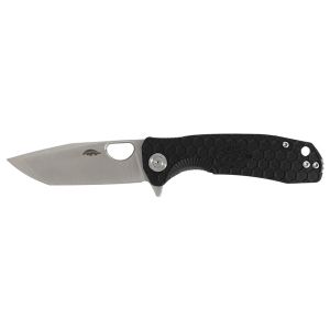 Navaja Honey Badger Large Tanto Negro 1321 con hoja de acero 8Cr13MoV de 9.2 cm y empuñadura de FRN de 11.8 cm