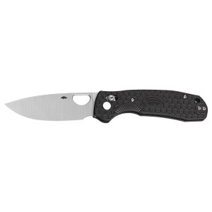 Navaja Honey Badger Small Crossbolt Negro 6011 con hoja de acero 8Cr13MoV de 7.1 cm y empuñadura de FRN de 9.5 cm