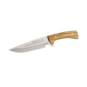 Muela Cuchillo Jabali JABALI-17 OL hoja de acero MoVa de 17 cm y empuñadura de madera de olivo.