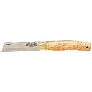 Navaja José Da Cruz Planalto Punta Cortada encina Inoxidable con hoja de acero Acero inox de 8.50 cm y empuñadura de Encina de 10.00 cm