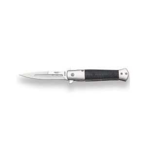 Navaja JKR 689 con hoja de acero de 9 cm y empuñadura de fibra.