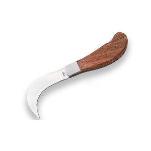 Navaja JKR 716 con hoja de acero 3Cr13MoV de 8 cm y empuñadura de madera.
