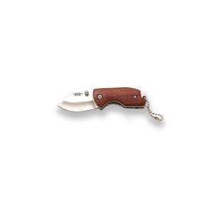 Navaja JKR 796 con hoja de acero de 4,5 cm y empuñadura de madera.