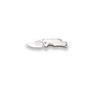 Navaja deportiva JKR 833 con hoja de acero 3Cr13MoV de 7 cm y empuñadura de acero inox.