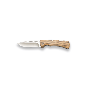 Navaja JKR 0884 con hoja de acero 3Cr13MoV de 9 cm y empuñadura de de madera de cebrano 