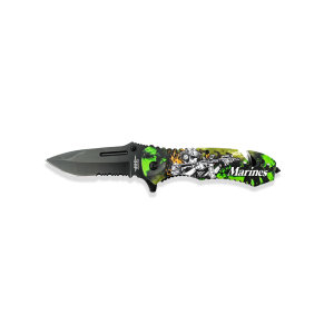 Navaja táctica JKR 0887 con hoja de acero de 9 cm.
