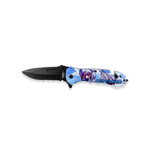 Navaja táctica JKR 0888 con hoja de acero de 9 cm.