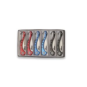 Navaja JKR 0889 con hoja de acero 3Cr13MoV de 5 cm y empuñadura de acero inox.