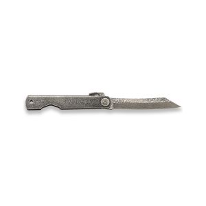 Navaja JKR 0891 con hoja de acero Damasco de 7 cm y empuñadura de acero inoxidable.