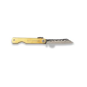 Navaja JKR 0894 con hoja de acero Mova 1.4116 de 7,5 cm y empuñadura de latón.