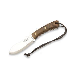 Cuchillo Joker Nessmuk S CN132 con hoja de acero Sandvik 14c28n de 11 cm y empuñadura de nogal turco de 11 cm