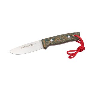 Muela Cuchillo Kodiak KODIAK-10SV.G hoja de acero Sandvik 14C28N de 10 cm y empuñadura de micarta verde.