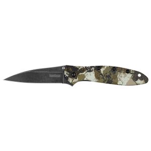 Navaja Kershaw Leek Kings Camo con hoja de acero 14C28N de 7.60 cm y empuñadura de Aluminio de 10.30 cm