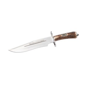 Muela Cuchillo MAGNUM-23 hoja de acero MoVa de 23 cm y empuñadura de asta de ciervo.