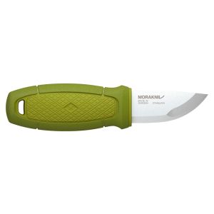 Cuchillo Morakniv Eldris Verde con hoja de acero 12C27 (inox) de 5.9 cm y empuñadura de Polímero de 8.4 cm