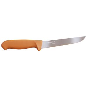 Cuchillo Morakniv Hunting - Straight Boning (Deshuesador) con hoja de acero Acero sueco reciclado de 15.5 cm y empuñadura de Polímero de 12.9 cm
