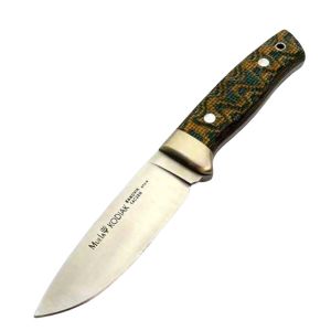 Muela Cuchillo Kodiak KODIAK-10G.M hoja de acero MoVa de 10 cm y empuñadura de micarta verde con barra de magnesio.