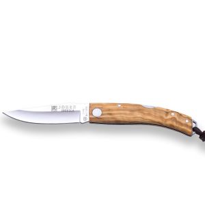 Navaja Joker Iberica NO148 con hoja de acero MoVa de 8 cm y empuñadura de olivo de 9,5 cm