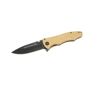 Muela Navaja Panzer PANZER-10DES hoja de acero MoVa teflonada de 10 y empuñadura de PBT desierto.