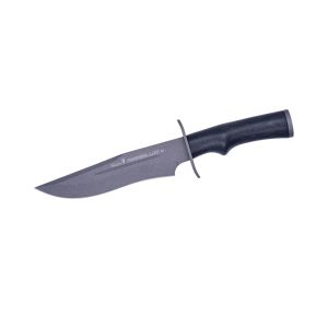 Compra aquí tu Cuchillo Muela PARABELLUM-17N on hoja de acero MOVA de 17 cm y empuñadura de micarta negra con virola de acero de 11,5 cm, ¡Somos su tienda en Albacete!
