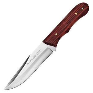 Muela Cuchillo PIONEER-14NL hoja de acero MoVa de 14 cm y empuñadura de madera palovioleta.